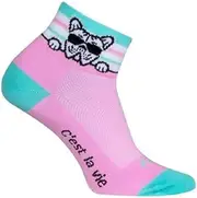 [SockGuy] Unisex Frenchie 2in Ankle Athletic Cycling/Running Socks