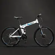 MilkYa GT-730 Blue White Folding Mountain Bike