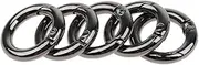 MagiDeal 5Pcs Round Carabiner Camping Spring Clasp Hooks Key Ring 10mm-51mm