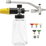 Cannon Double Connector | Cannon House Wash,Cleaning Supplies with 5 Nozzle Tips, 1000ml Soap Bottle, Water Sprayer for Adults Professionals