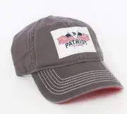 Fly Fishing Hat, Gray Fishing Hat. Patriot, American Flag Logo, Unstructured