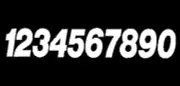 Dirt Digits Super X Competition Stick-On Numbers #3 7" White 3/P K SX73W-3