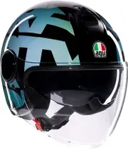 AGV Eteres Lido 46, open face helmet , color: Black/Blue , size: S
