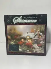 EVENING AT SWANBROOKE COTTAGE 750 pc SHIMMER puzzle Thomas Kinkade NIB Sealed