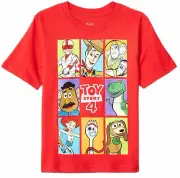 Pixar Little Boys Toy Story 4 Group Box T-Shirt - comedy movie for kids