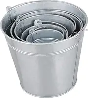 NAMOARLY 5pcs Vintage Flower Bucket Multi Functional Retro Storage Container Iron Buckets for Home Decor and Planting Practical Stylish Adornment