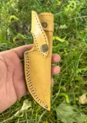 CUSTOM MADE FIXED BLADE LEATHER KNIFE SHEATH STRAIGHT BLADE HOLSTER