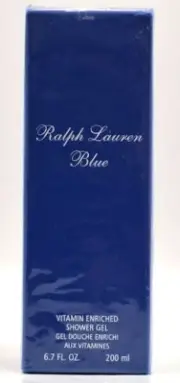 ❤️RALPH LAUREN ,BLUE, Vitamin Enriched Shower Gel,6.7oz 200ml,Sealed!☆☆☆☆☆