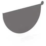 QLD NEW Stratco Half Round Gutter Stop End Cobblestone