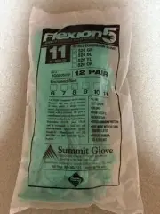 Summit Glove Flexion 5 Nitrile Exam GLoves 12 pair Size 8,11 MIL, 13" Length 520