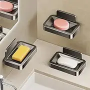 壁挂式浴室免打孔碟卫生间置物架家用肥皂沥水盒壁挂式 Kitchen cookware set/772