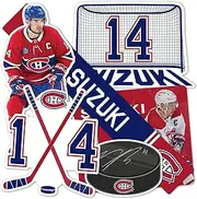 Desert Cactus Montreal Canadiens Sticker Team NHL National Hockey League Player Vinyl Decal Laptop Water Bottle Car Scrapbook (Type P2 - Nick Suzuki)