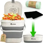 Countertop Compost Bin Kitchen Counter Indoor Food Composter For Kitchen Food Wa
