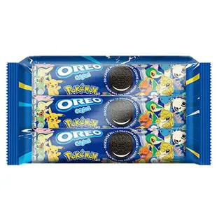 OREO寶可夢餅乾系列(香草巧克力/巧克力夾心/草莓夾心/巧克力香蕉)(358.8G/包)【愛買】