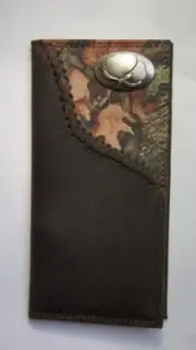 ZEP-PRO COTTON LOGO Fence Row Camo Leather Roper Wallet BURLAP Gift Bag