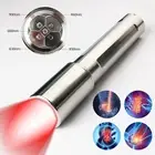 USA 5 LEDs Red Light Chargeable Therapy Infrared Torch For Pain Relief Beauty