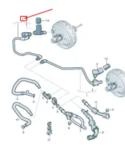 AUDI A4 Allroad B8 Vacuum Pipe With Non-Return Valve RHD 8K2611931N NEW GENUINE