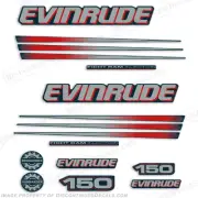 Fits Evinrude 150hp Bombardier Outboard Decal Kit - Blue Cowl Engine 2002-2006