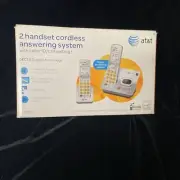 New AT&T EL52203 DECT 6.0 2 Handset Answer System, Caller ID/Call Waiting #arm