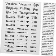 jojofuny 12 Sets Portable Budget Sticker Labels for Cash Envelopes Multi Function Label Stickers for Organizing Finances and Enhancing