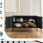 ArtissIn Buffet Sideboard Metal Cabinet - Base Charcoal