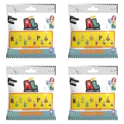 4PK Alphabet Lore Collector Clips Alphabet Toys Series 1 Assorted Kids 6y+