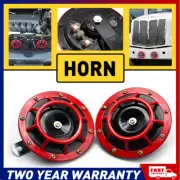 2pcs 12V Super Loud Train Horn Waterproof for Motorcycle Truck Car SUV RV Red (for: Daihatsu)
