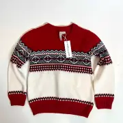 Janie and Jack 6 Red White Blue Pullover Sweater -NEW