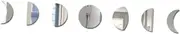 PRETYZOOM 1Set Acrylic Moon Phase Mirror Decorative Wall Art for Living Bedroom Bathroom and Mirrors for Home Decor Present for Any Occasion