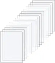 WEZCHUGHAOL 15 Pack of 7x5 0.043" Thick Clear Extruded Plexiglass for Picture Frame Glass Replacement, Projects Display & Painting - Laser Cut for Smooth Edges