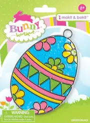 DIY Makit & Bakit Colorful Easter Egg Stained Glass Suncatcher Kit Kids