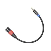 3.5mm TRS Male to 3Pin XLR Female Cable Dual Layer Shielded Mic Audio Adapter f