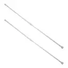 2 Pcs Curtain Rod Holder Extendable Clothes Rail Tension Rods for Windows