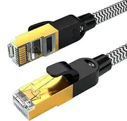 Cat6 Ethernet Patch Cable, Low Attenuation LAN Cable, High-Speed Ethernet Network, Reliable Data Transfer, Home & Office Use, 10ft, Blue, Pack of 1, Easy Setup and Compatibility