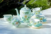 Grace Teaware Magnolia Bone China 11 Piece Tea Set