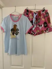 Peter Alexander Ladies Pyjama Set Dogs Medium