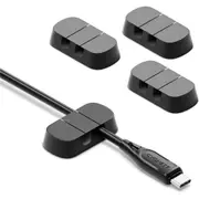 Cygnett TangleTamer Single Slot Cable Organisers 4 Pack (Black)
