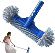 Pool Brush | Pool Cleaning Scrub Brush with Round Ends,Multi Purpose Scrubber for Bath Tub Tile Floor Outdoor Spa Deck Wall Backyard Bathroom
