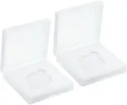 uxcell 46mm Lens Filter Case, 2pcs Camera Filter Case Portable Lens Filter Box Water Resistant Dustproof Plastic for Photography Filter Storage