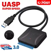 USB 3.0 to 2.5"/3.5" SATA Hard Drive Adapter Cable/UASP to USB3.0 Converter AU