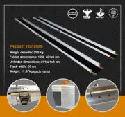 Pair of Telescopic Wheelchair Loading Ramp 2.1M 250KG Lightweight Disability 7ft