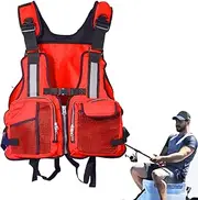 Fellflying Throwable Flotation Device, Swim Vest Floatation Devices with Reflective Strips, Water Vest, Fishing Floatation Jacket for Paddle Board, Floating, Kayaking, Boating, Fishing