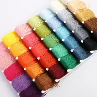 在飛比找樂天市場購物網優惠-漸層編織繩 DIY 手環 手鏈 製作材料 棉繩 棉線 十字繡