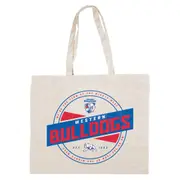 Western Bulldogs AFL Canvas Tote Carry Shopping Grocery Bag