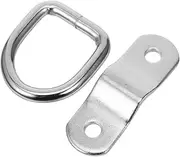 MOLUCKFU 2 Sets Pull-tab Buckle Small d Rings D Rings with Anchor Points D Ring Tie down Anchor Trailer Anchors Truck Bed Tie down Anchors Truck Bed Accessories Cargo Trailer Accessories