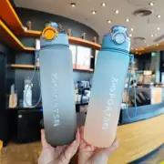 1L Rainbow Gradient Sports Cup – Large Capacity Gym & Outdoor Water Bottle!