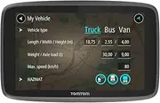 [TomTom] GO Professional Navigation Device (15.24 cm), 6 inch, maps (Europe), Traffic and Radar, handsfree, Click & go Mount, Black