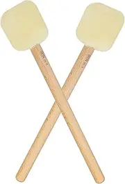 ERINGOGO 2pcs Felt Drum Mallet with Beech Handle Durable Percussion Drumsticks for Beginners and Professionals for Bass Drum and Timpani Performance