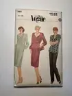 Vogue 7881 Misses Dress Or Top Sewing Pattern - Size 14.5 Uncut
