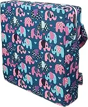 MAGICLULU Dining Chair Booster Cushion Portable Detachable Lift Cushion for Non Slip Design Washable Cover Chic Pattern for Dining Tables and High Chairs